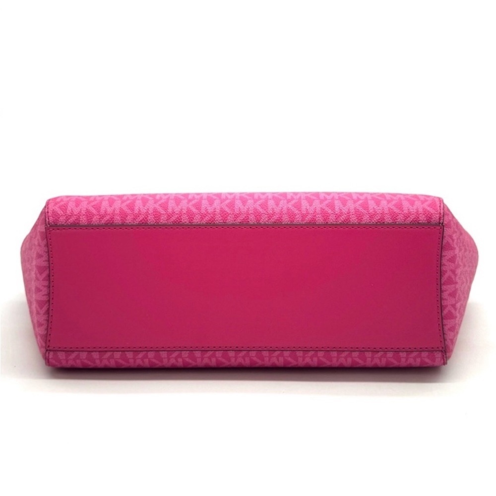 Michael Kors Large Jet Set Travel Chain Shoulder Bag Dragonfruit - Picture 6 of 10